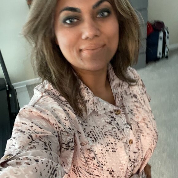 Pink Snake Patterned Button-Up Dress - Picture 3 of 9